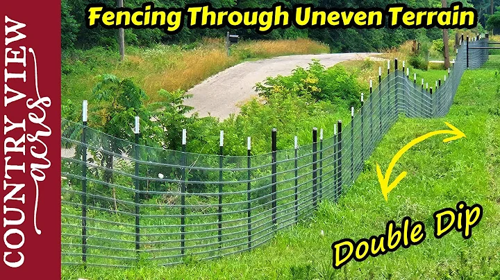 Installing Fencing through the Double Dip.  The Bekaert Fixed Knot Fence Installation starts.