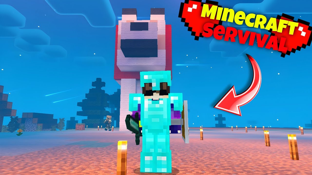 I craft a full diamond armour in Minecraft survival - YouTube
