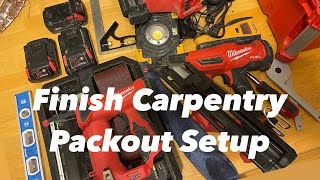 My Milwaukee Finish Carpentry Set Up 2024