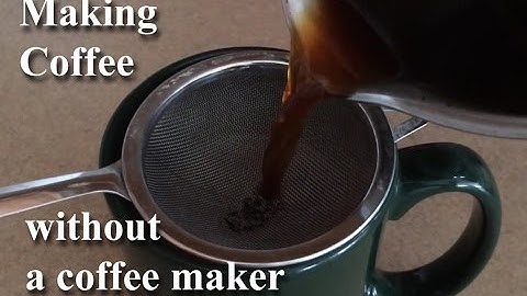 ☕️ Making Coffee Without A Coffeemaker Stovetop | GemFOX Food | Campfire | Primitive Coffee
