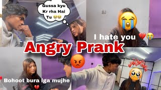 Gussa hoke rone 😭lgi 💔 || Angry Prank Gone Wrong 😨😰 #angryprank #prank #funnyvideo