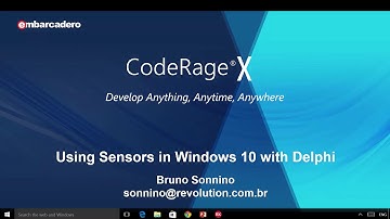 #36 - Using Sensors in Windows 10 with Delphi