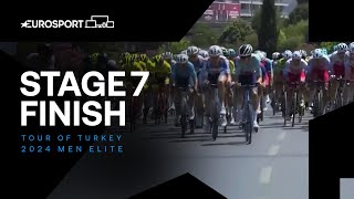 WINDY FINISH 💨 | Tour of Turkey Stage 7 Race Finish | Eurosport Cycling