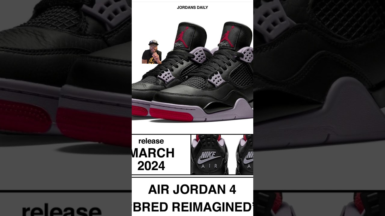 “Premium Leather” AJ4 Bred reimagined March 2024 reimagine 