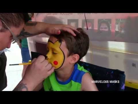 Pikachu Face Painting Marvelous Masks Chicago Face Painting