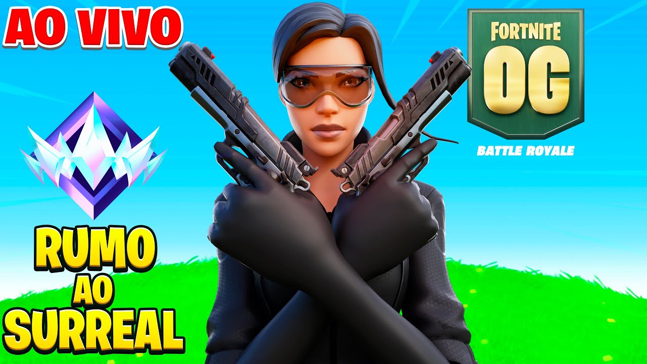 LIVE RANQUEADA FORTNITE OG DOS CRIA I SORTEIO DO PASSE DE BATALHA