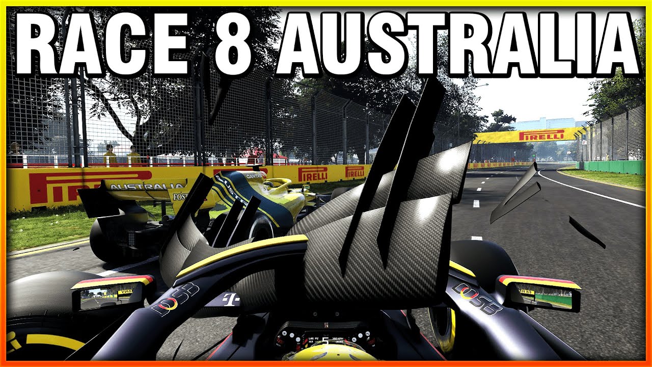 HUGE TITLE CONTENDER CRASH!! || F1 2022 World Cup Race 8 Australia