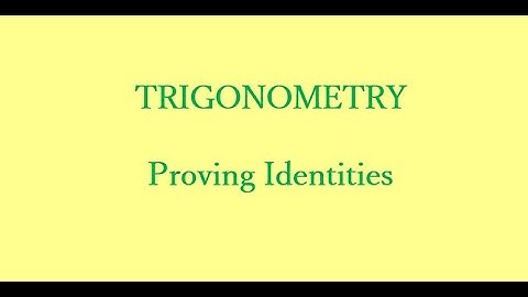 Proving Trigonometric Identity based on Pythagorean Identity