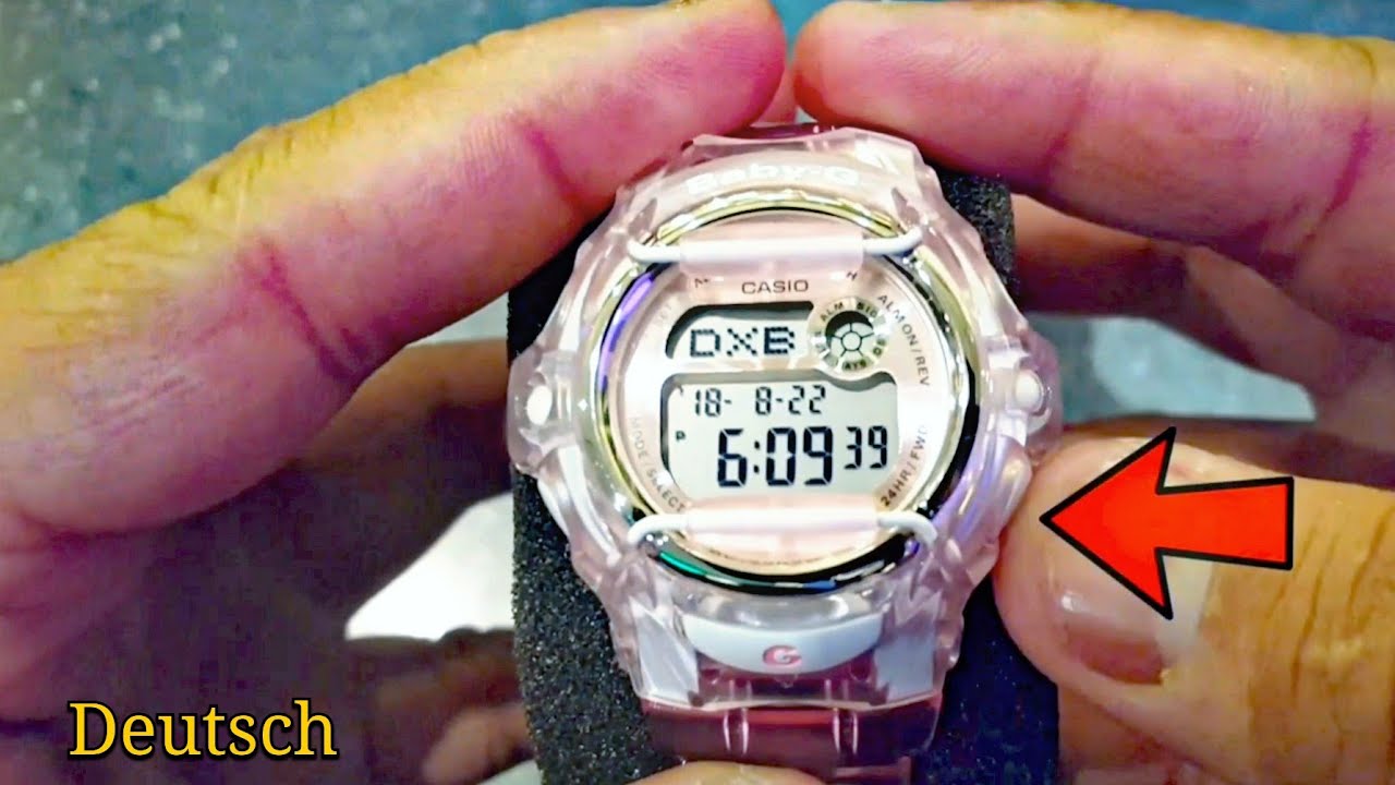 Deutsch Casio Baby G Gshock Uhr Einstellen Setting Tutorial Set Time Date German