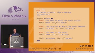 ElixirConf 2016 - No REST for the Wicked. Building a GraphQL by  Ben Wilson