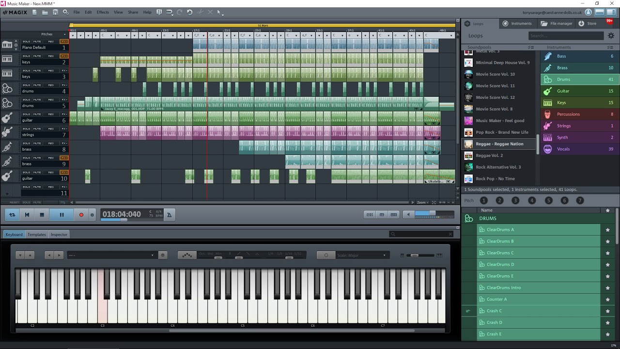 magix music maker 14 free download trial