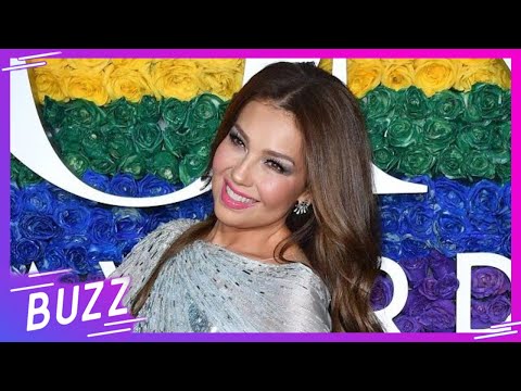 Thalia presume que le gusta comer pizza con caviar | Buzz