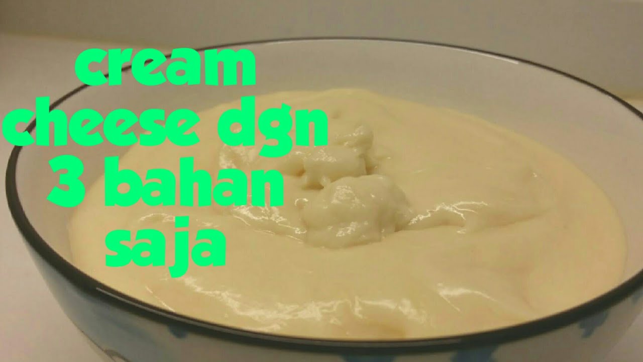 Cara membuat cream cheese yang simple - YouTube
