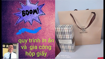 Xưởng in An Thịnh, In túi giấy, hộp giấy: Quy trình in ấn và sản xuất hộp giấy