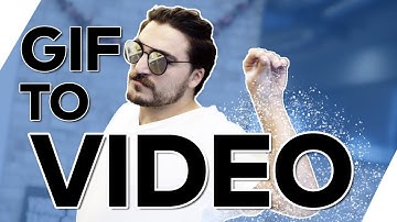 CONVERT a GIF into VIDEO Easily  --  (Gif to Mp4, Mov, Avi)
