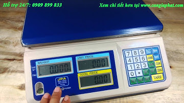 Cân tính tiền siêu thị Jadever JPA 30kg, cân điện tử tính tiền bán trái cây thịt cá giá rẻ TpHCM