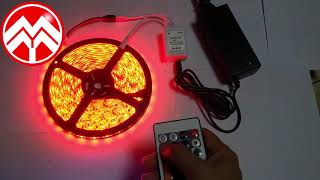 MINI 24KEY RGB LED STRIP LIGHT IR REMOTE CONTROLLER WITH CONTROL BOX