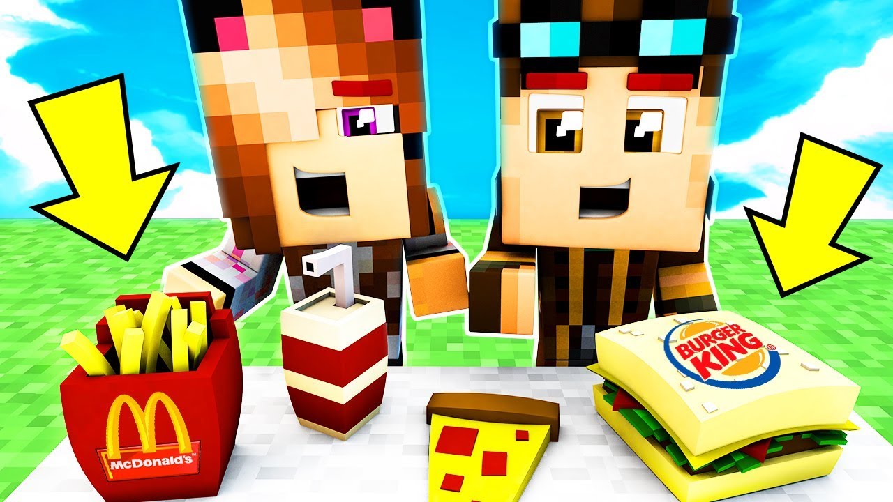 INDOVINA IL CIBO SU MINECRAFT! MCDONALD'S o BURGER KING?! - YouTube
