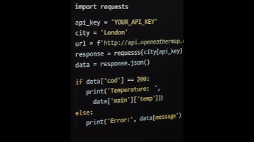 Python Weather App Code 🌦️ | #Python #Coding #Shorts
