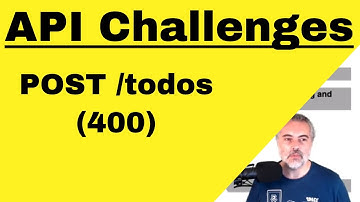 API Challenges - How To Solve - POST todos 400 in Insomnia