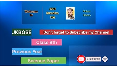 #JKBose Class 8th Previous year Science Paper (2023) with Answers | Fully Solved Paper