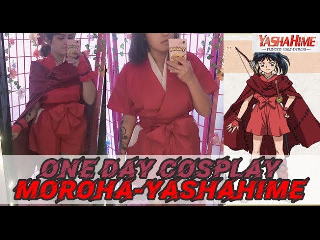 Anime Hanyo Yashahime Cosplay Costumes Moroha Cosplay InuYasha Kimono Wig  Outfit The Half-Demon Princess Women