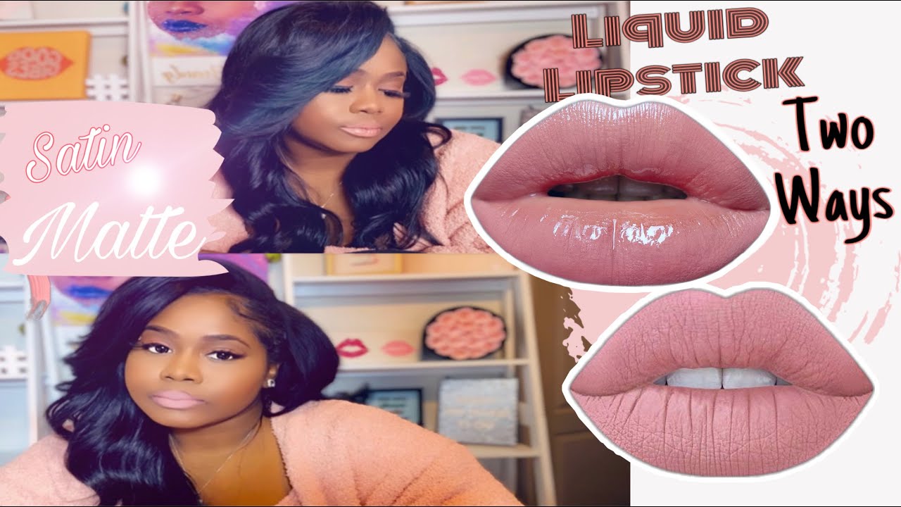 DIY NEUTRAL PINK LIPSTICK | MATTE AND SATIN | L.A. VERY VEELO BEAUTY