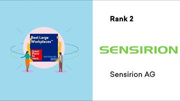 Sensirion: 2nd Place Best Large Workplaces™ 2021 Switzerland