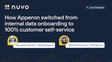 Rethink customer onboarding: How Apperon switched from internal data onboarding to 100% self-service