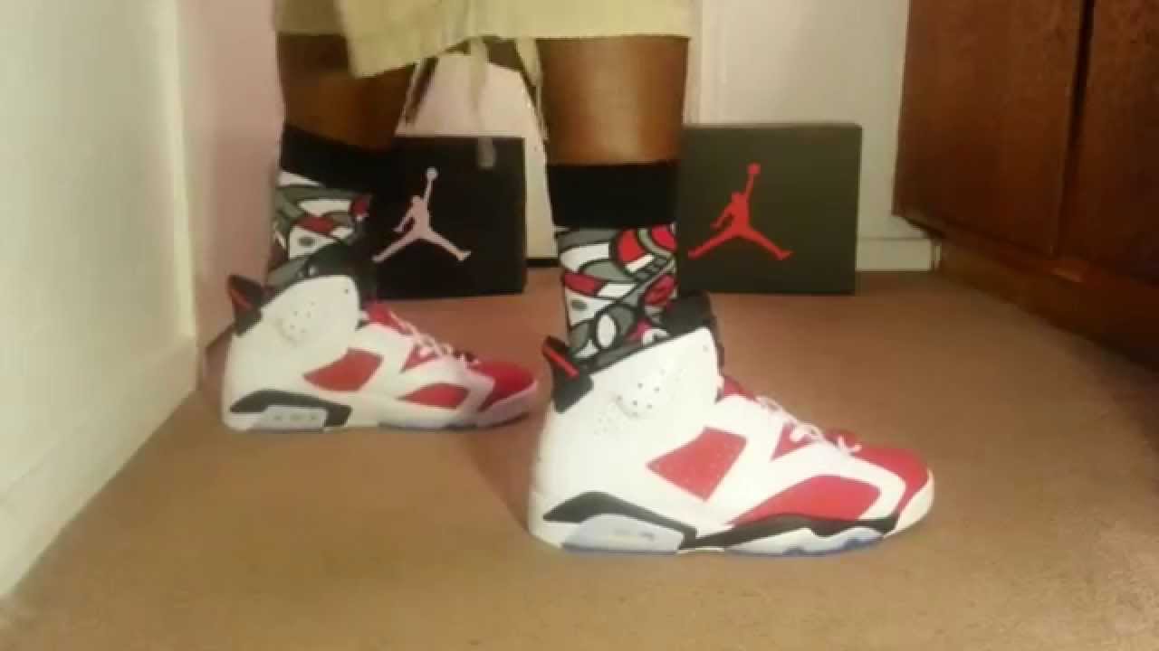 carmines 6s on feet