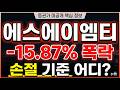 [에스에이엠티 주가 전망] 신고가 대비 -15프로 폭락 손절 해야하나? 주주분들 필수시청 #에스에이엠티