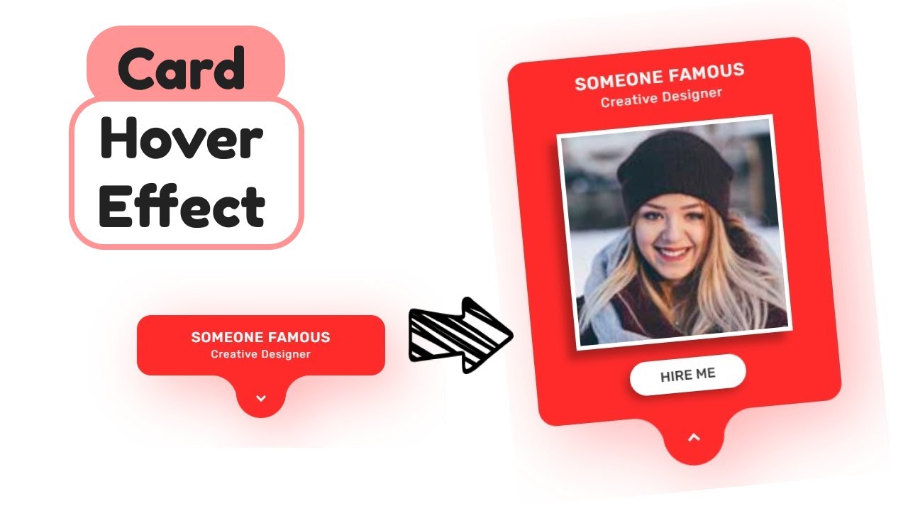 How To Create Card Hover Effect With (HTML - CSS - JS) - YouTube