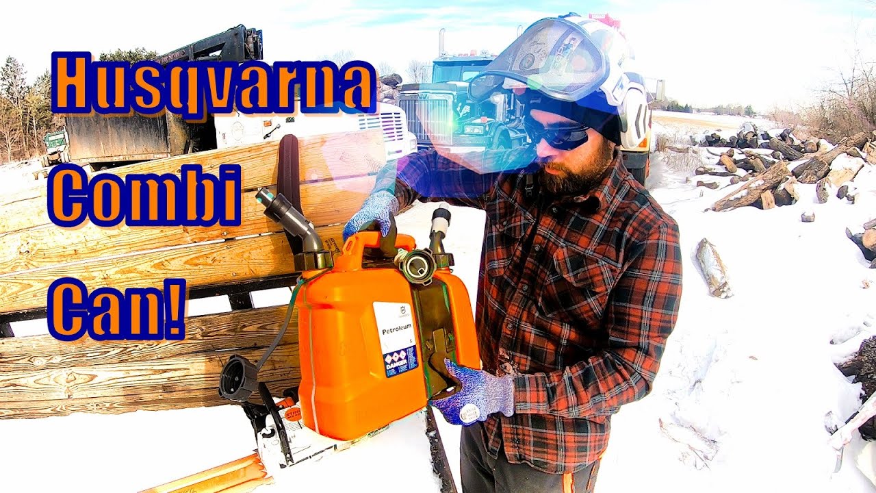 The world's BEST gas can for chainsaws? Husqvarna Combi Can! 