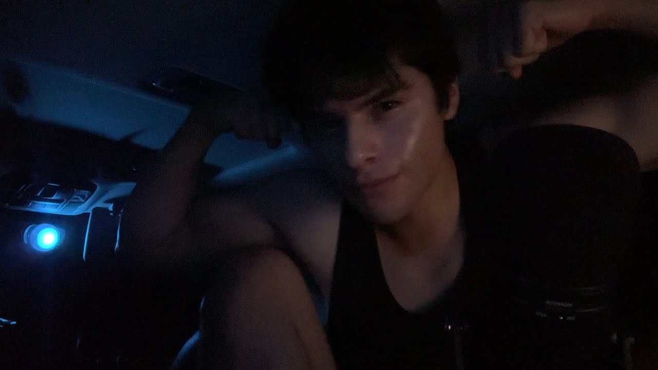 ASMR tapping and scratching triggers in car