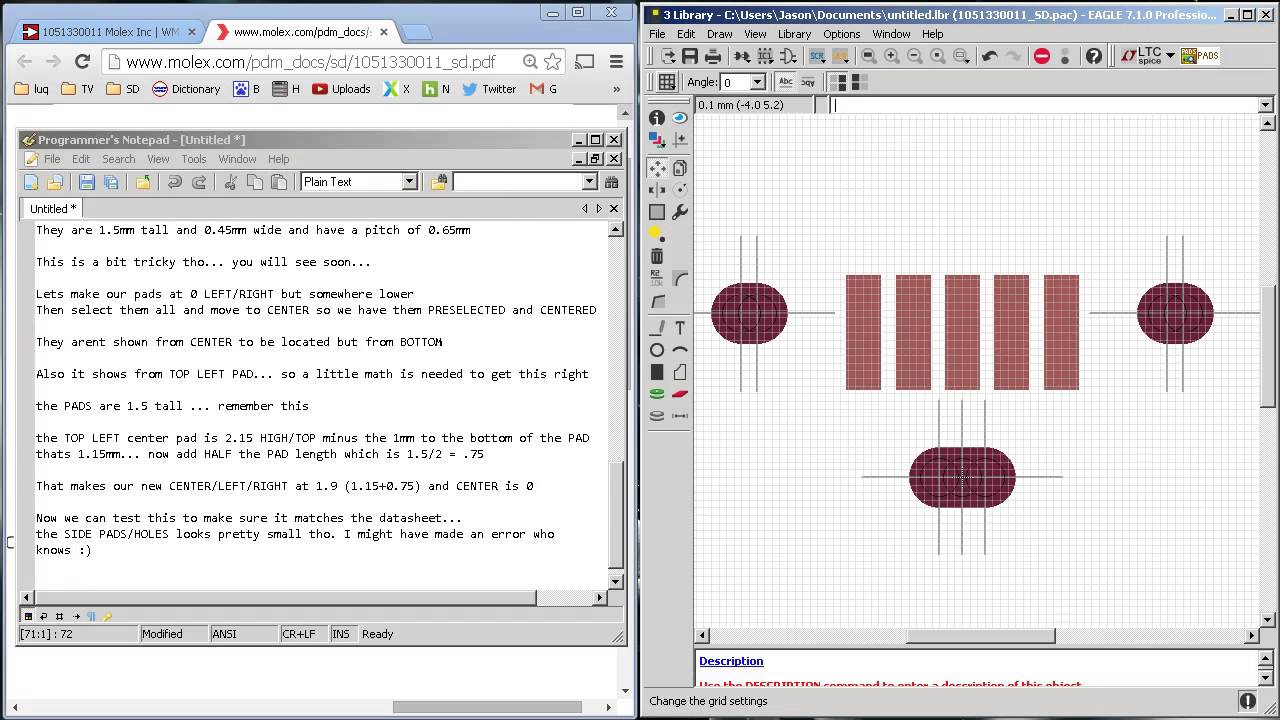 EagleCAD Advanced Part Creation - YouTube