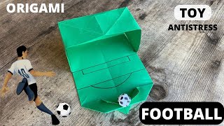 EASY ORIGAMI FOOTBALL TOY FIFA WORLDCUP PAPERCRAFT | DIY PAPER ANTISTRESS FOOTBALL TOY | SOCCER ART