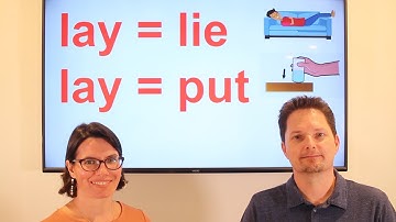 LAY or LIE ? / LIE = LAY / Learn how to use LAY and LIE Correctly in Modern Spoken English