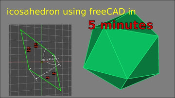 Icosahedron using FreeCAD in under 5 min
