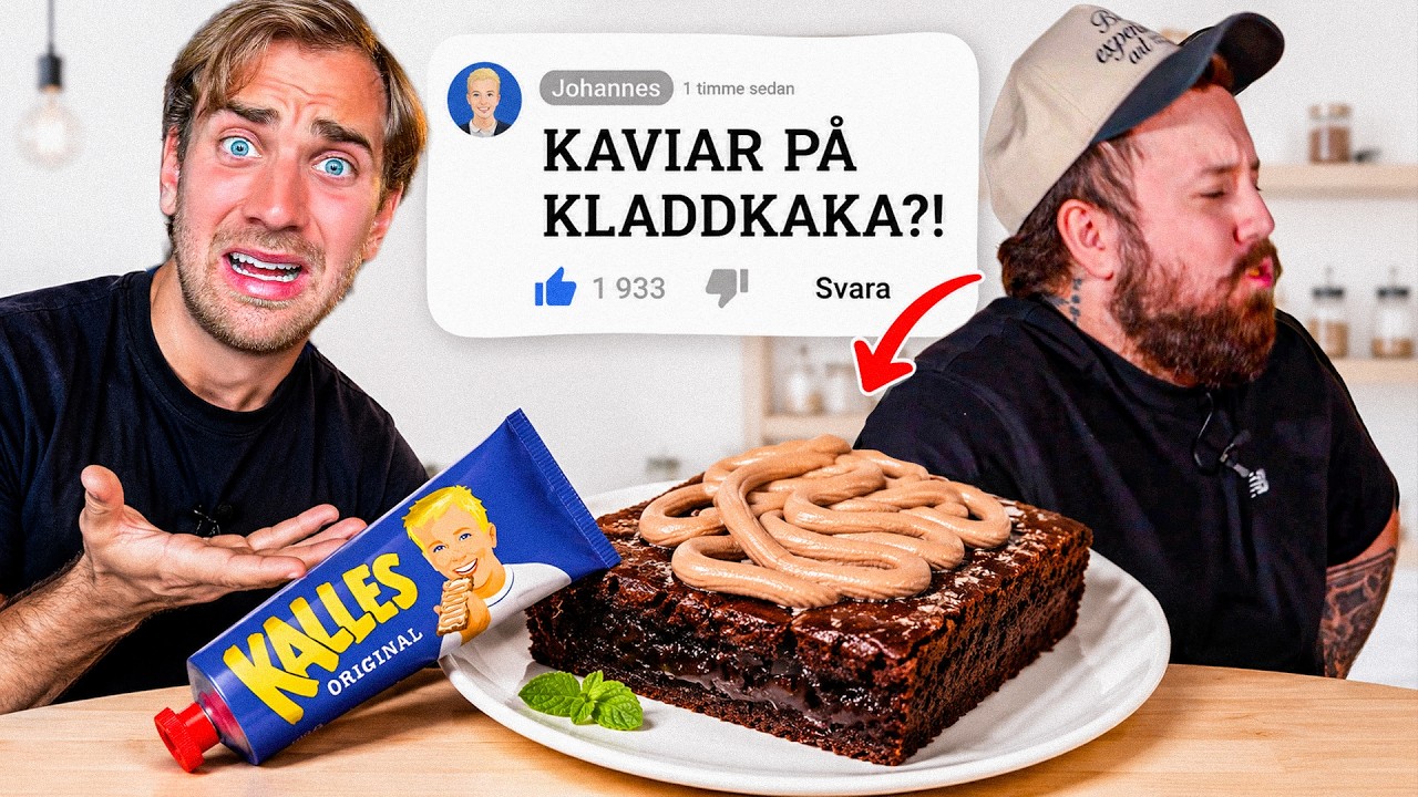 Vi testar följares KONSTIGA matkombinationer igen..