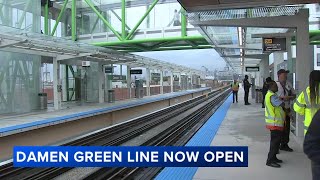 New Chicago CTA Green Line Damen Station opens near United Center ahead of DNC