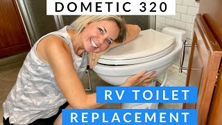 Dometic 320 Install and Modification || Replacing our RV Toliet It DOESN'T fit!!!