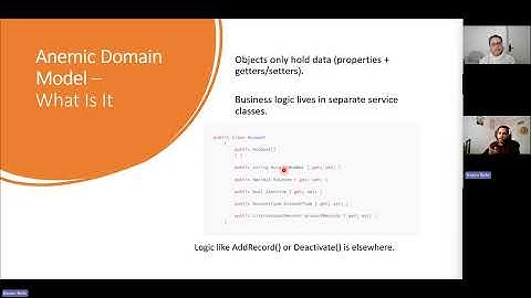 Anemic vs Rich Domain Model - Domain Driven Design talk