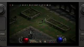 Gameplay Diablo 2: Resurrected On Steam Deck 60 FPS SteamOS 3.7