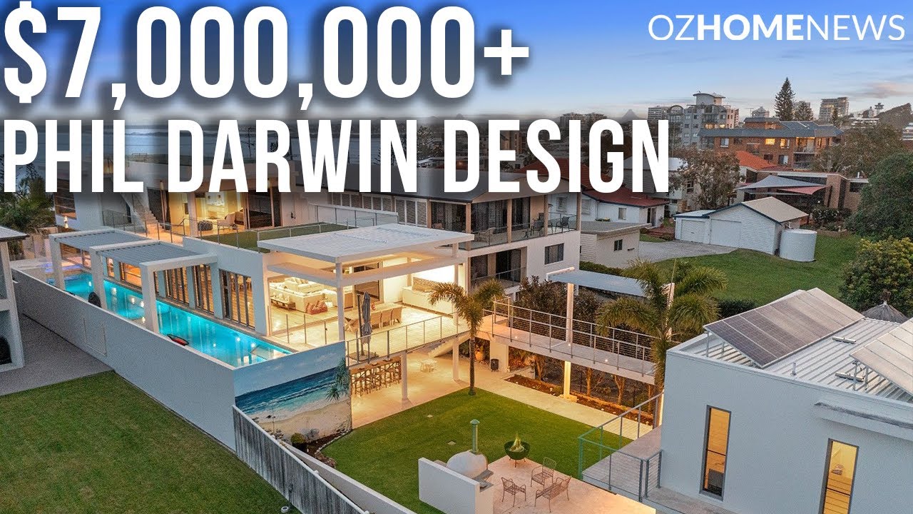 Full Tour Of A $7,000,000+ Show Stopping Design At Kings Beach, Queensland.