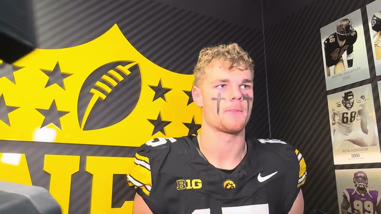 Iowa Football: Reece Vander Zee talks touchdown grab, offense and more