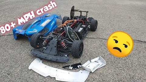 Arrma Limitless 80 mph crash 😔!