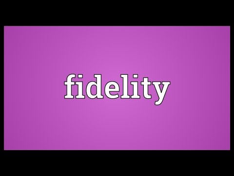 Fidelity Meaning