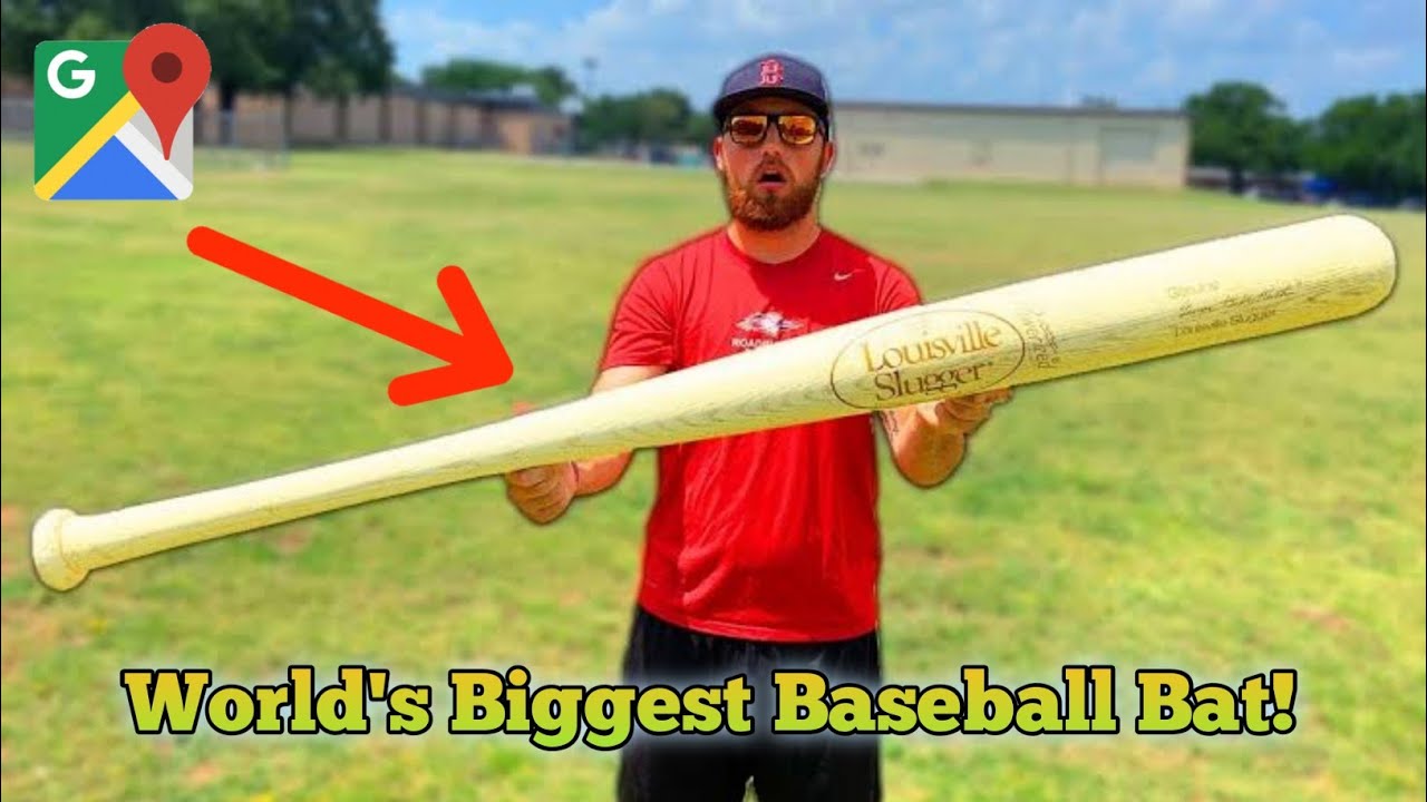 Worlds Biggest⚾😱 Baseball Bat Found on Google Earth and Map baseball 
