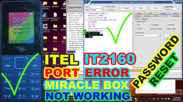 Alle itel it-2160 Miracle Box 2.82 Poortfout Wachtwoord opnieuw instellen, Nieuwe itel 5081|2160 ...