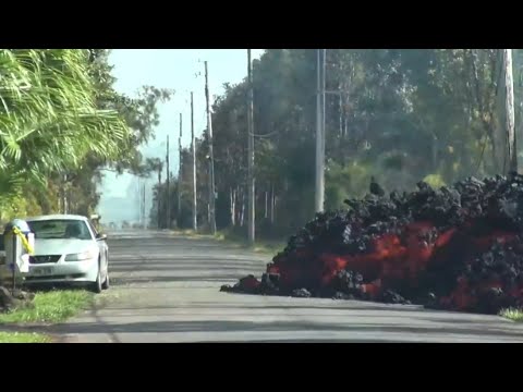 Lava Devours An Entire Car